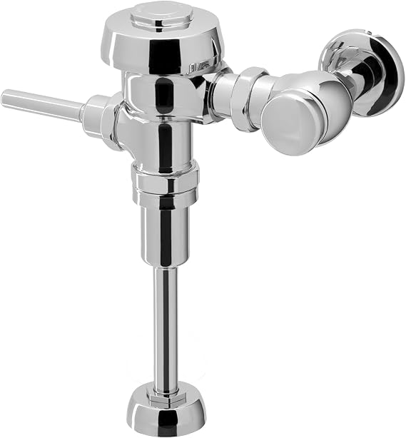 Sloan Royal 186 Exposed Manual Urinal Flushometer, 1.0 GPF Manual Flush Valve - Single Flush Non-Hold-Open Handle, 3/4 Spud Coupling, Polished Chrome Finish, 3012636