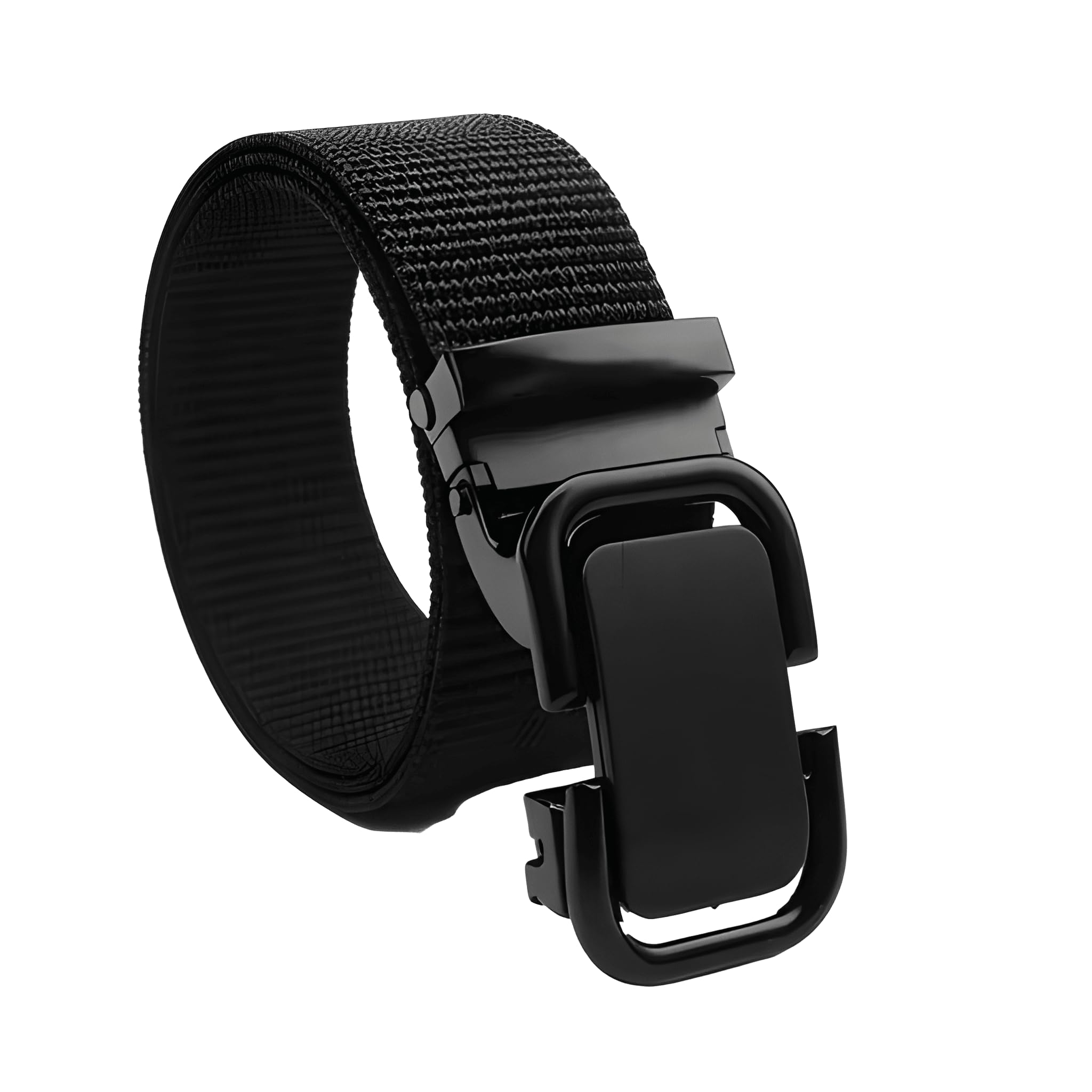 Men's Nylon Fabric Belt for Men Auto Lock Formal Casual Boys Gents Width-35mm Waist Size 38 Inches or Under-image-36