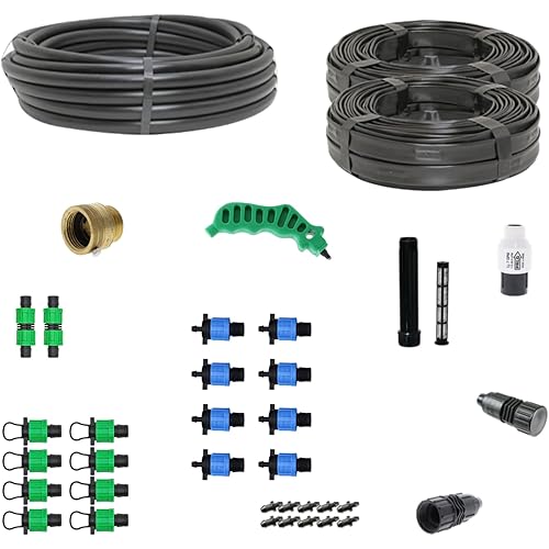 Drip Irrigation Kit for Row Crops - Kit Size : Deluxe