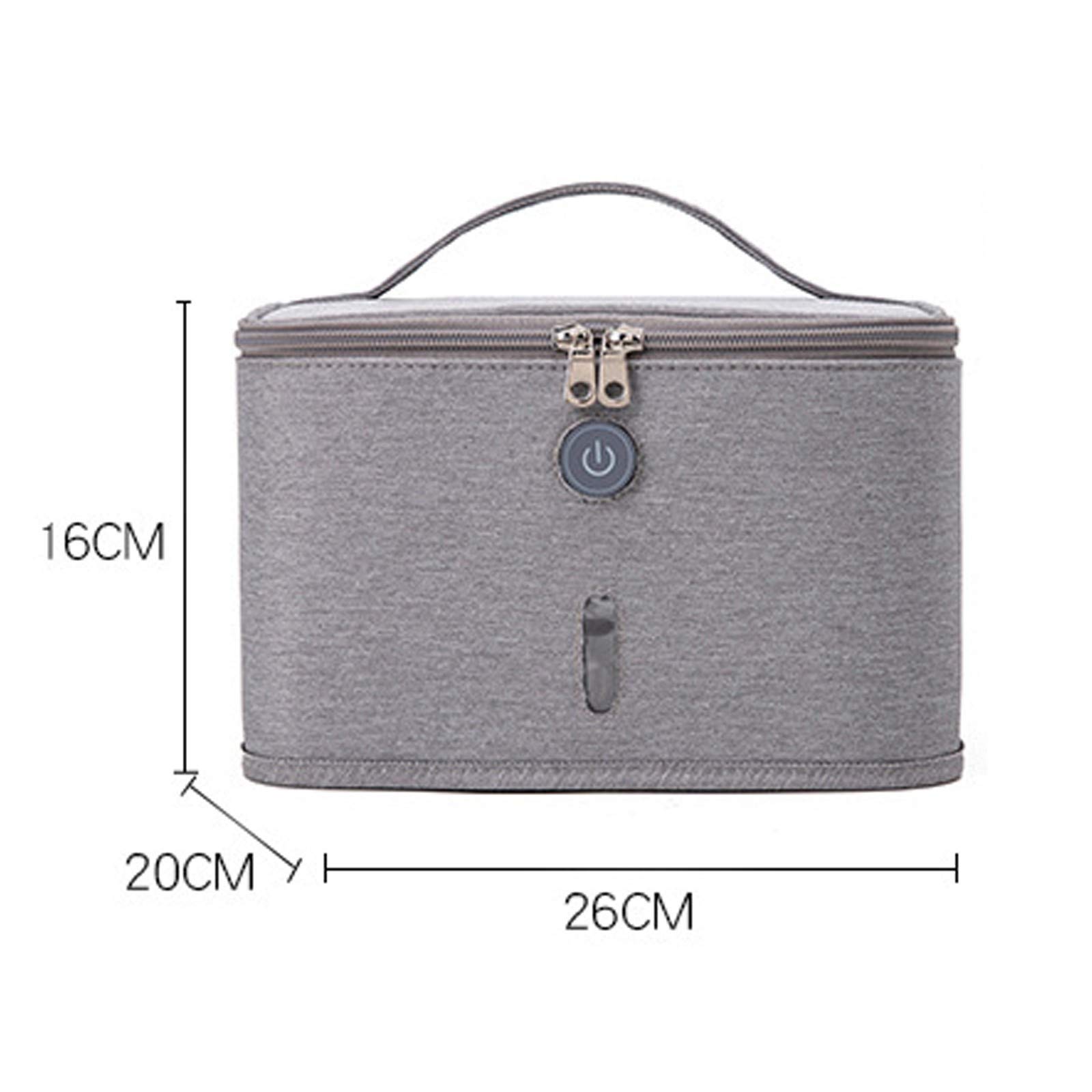 Bolsa Esterilizadora, Caja de Desinfección UV Portátil Multifunción de Gran Capacidad, Esterilización Rápida de 3 Min 99,9%, para Ropa Interior Gafas BiberónB