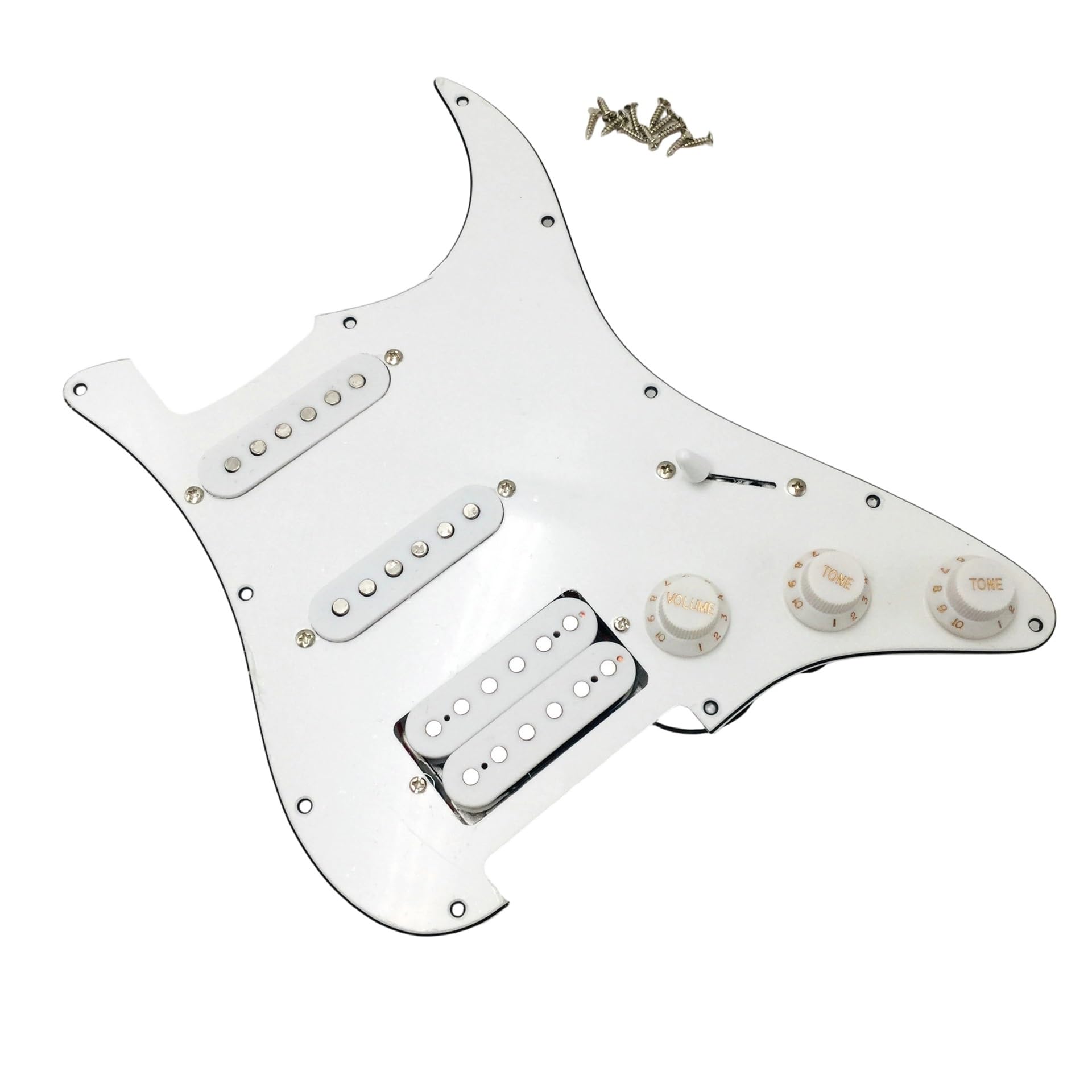Pickguard Do Gitary Elektrycznej SSH Z Kablem W Kolorze Białym