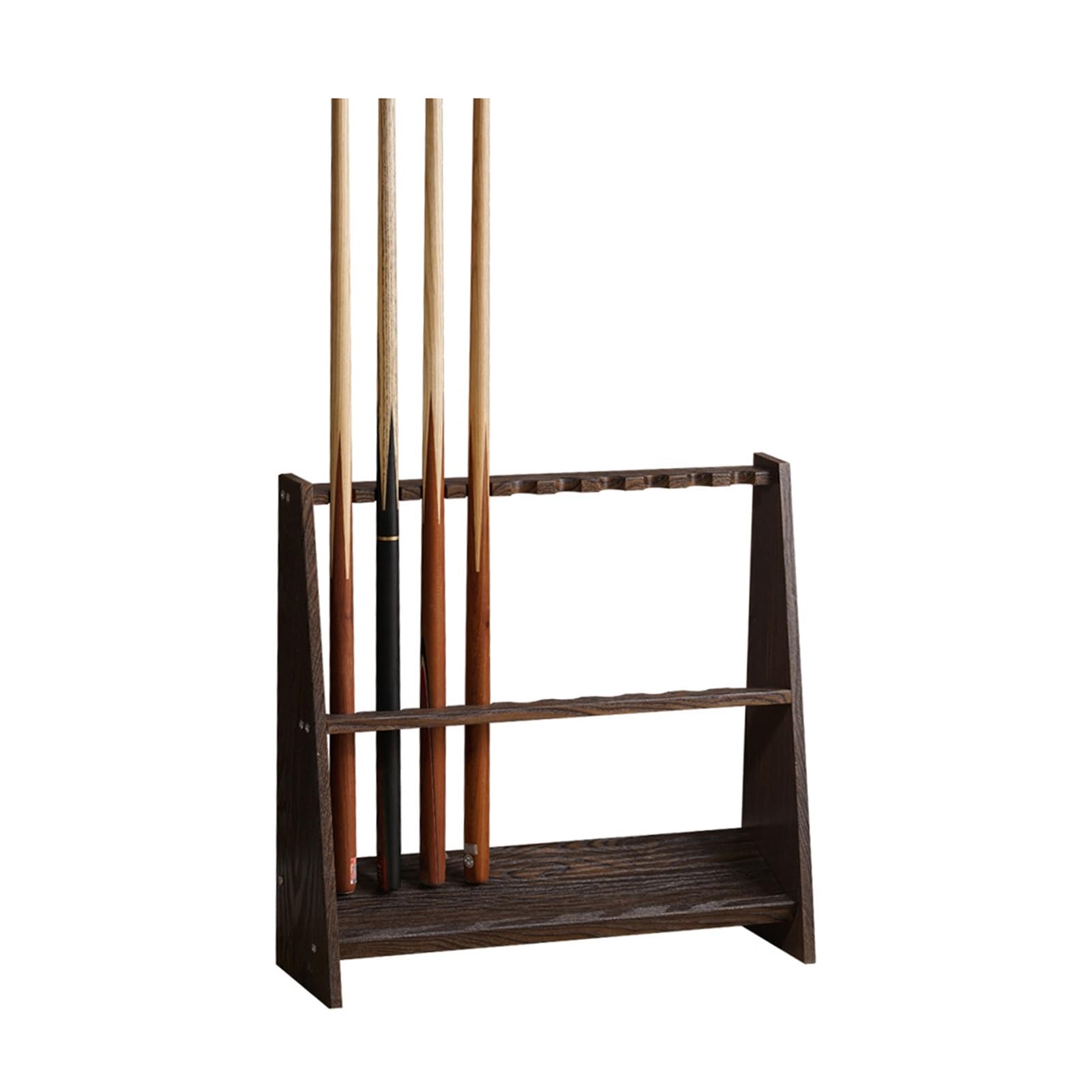 ZFUCMAYL Billiard Cue Racks,MDF Billiards Pool Stick Holder,Display Floor Pool Cue Storage Holder for 10 Cue Sticks,for Clubs Gymnasiums