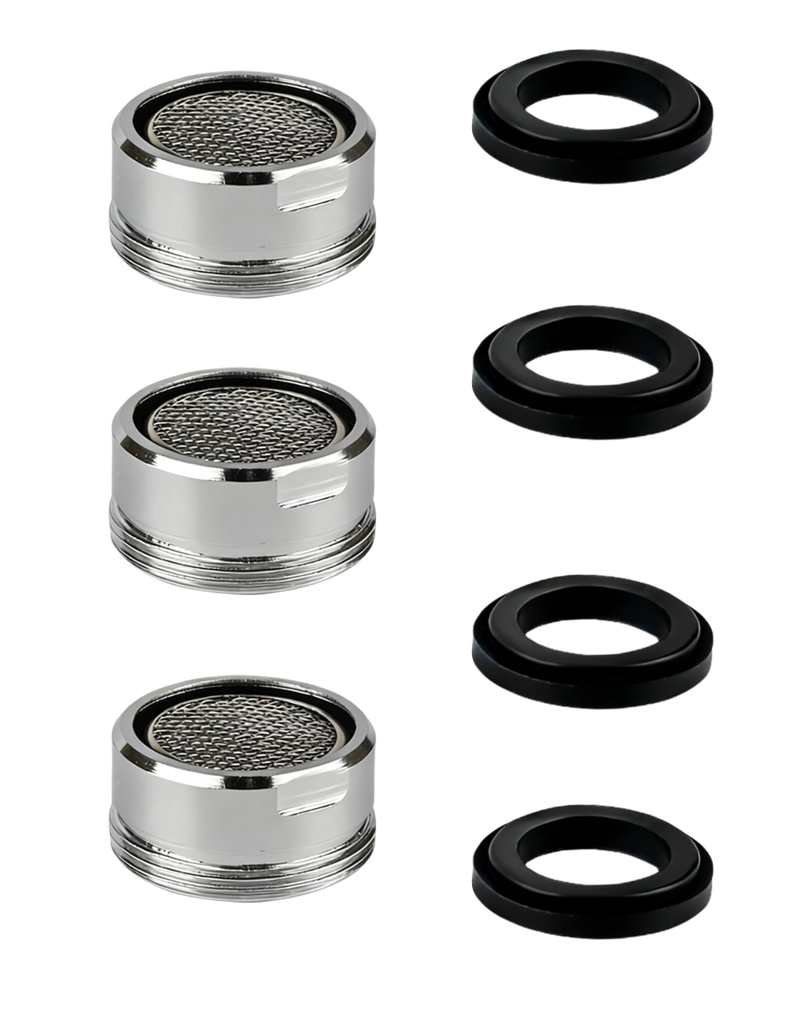 Acual Strahlregler M24, 3 Stück Perlatoren für Wasserhähne, Sieb Wasserhahn Perlator Aufsatz Einsatz mit Edelstahlfilter, Wasserhahn Sieb Strahlregler mit Wasserhahnschlüssel &10 Dichtung