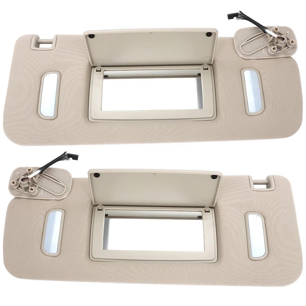 Visiera Parasole Visiera Parasole Lato Conducente E Passeggero per Chevy, per Tahoe, per Suburban 2007-2014, Specchietto per Il Trucco, Protezione Solare(Left-Right)