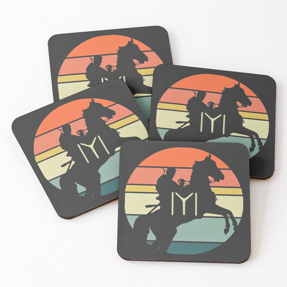 Lastwave Kayi Tribe Design-4 Coasters for Home, Coaster Set for Cup (Pack of 6, 9.5 x 9.5 cm)