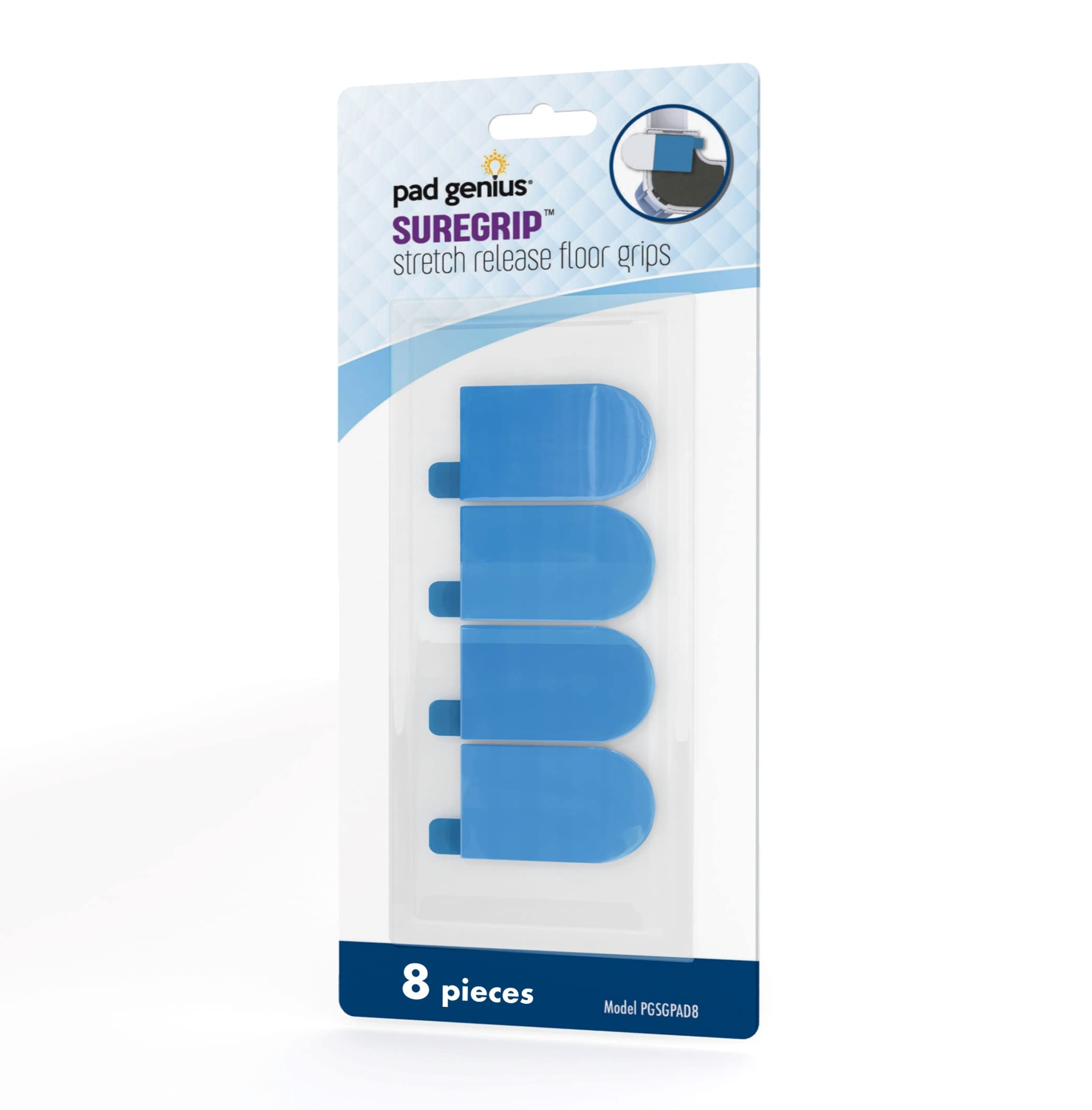 Pad GeniusSureGrip Adjustable Pad Holder (Pad Holder Floor Grips 8-pcs.)