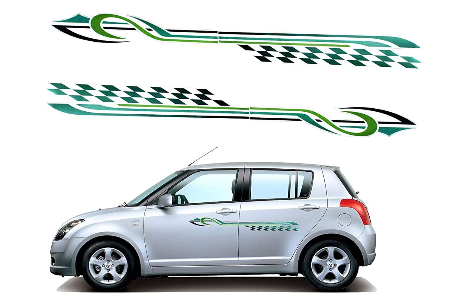 AutoMopix Car Graphics 2 Side Decal Vinyl Sticker for Universal CAR