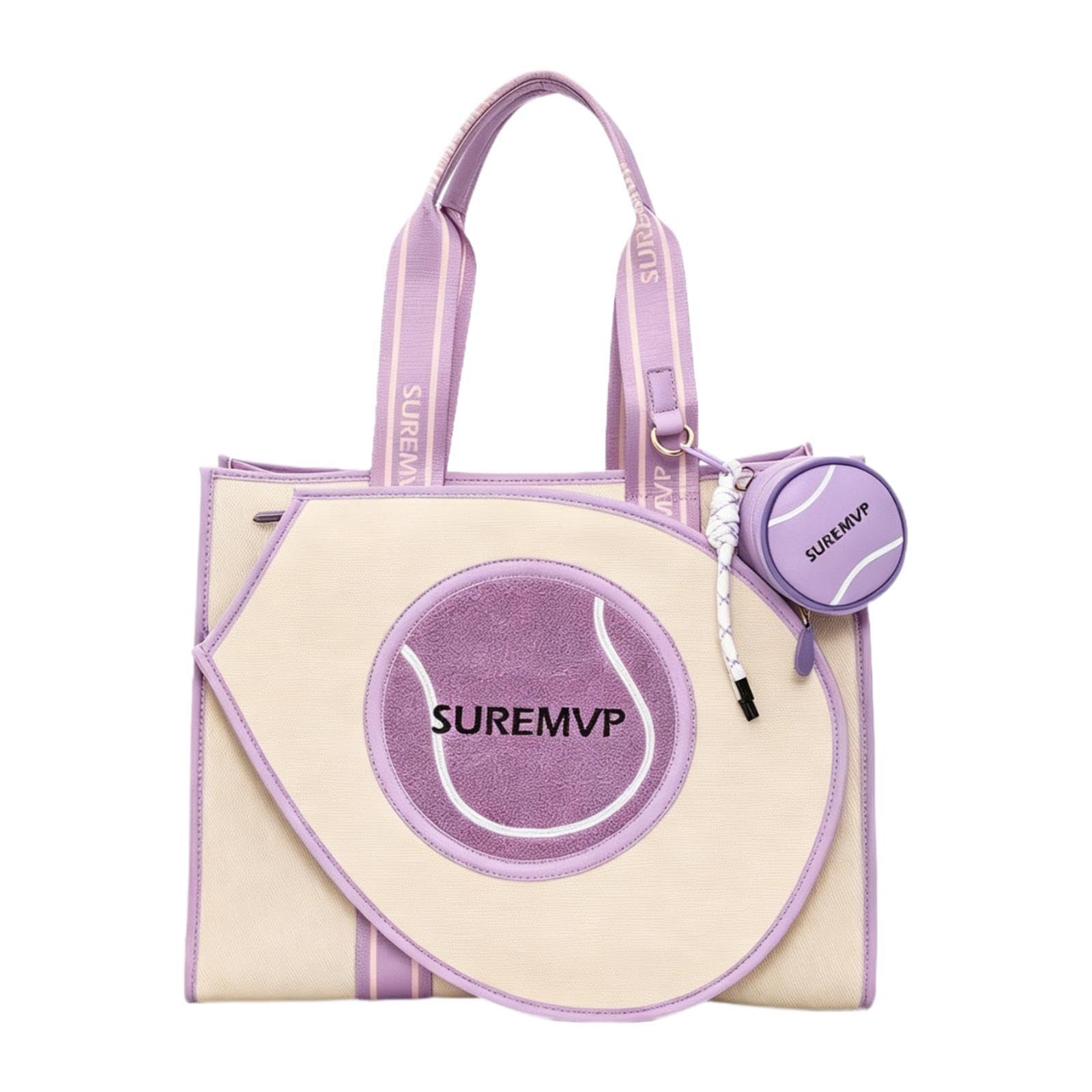 Borsa da Tennis, Borsa Sportiva per Esterni per Tennisti, Materiale PU Impermeabile, Leggera, con Cerniera, Adatta per Ciclismo, Palestra E Altro.