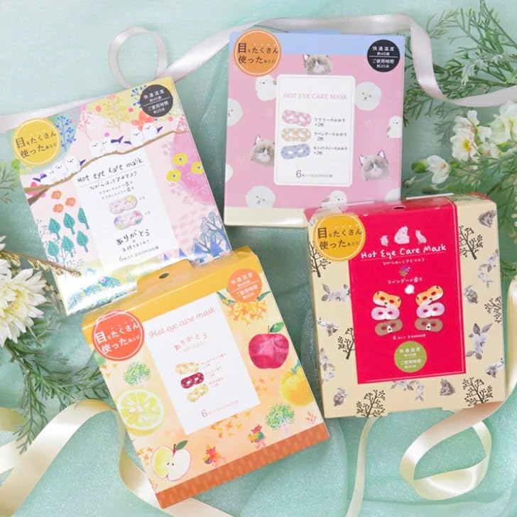 Amazon.co.jp: ながら温アイマスク かわいい おまかせ 6個入×4箱