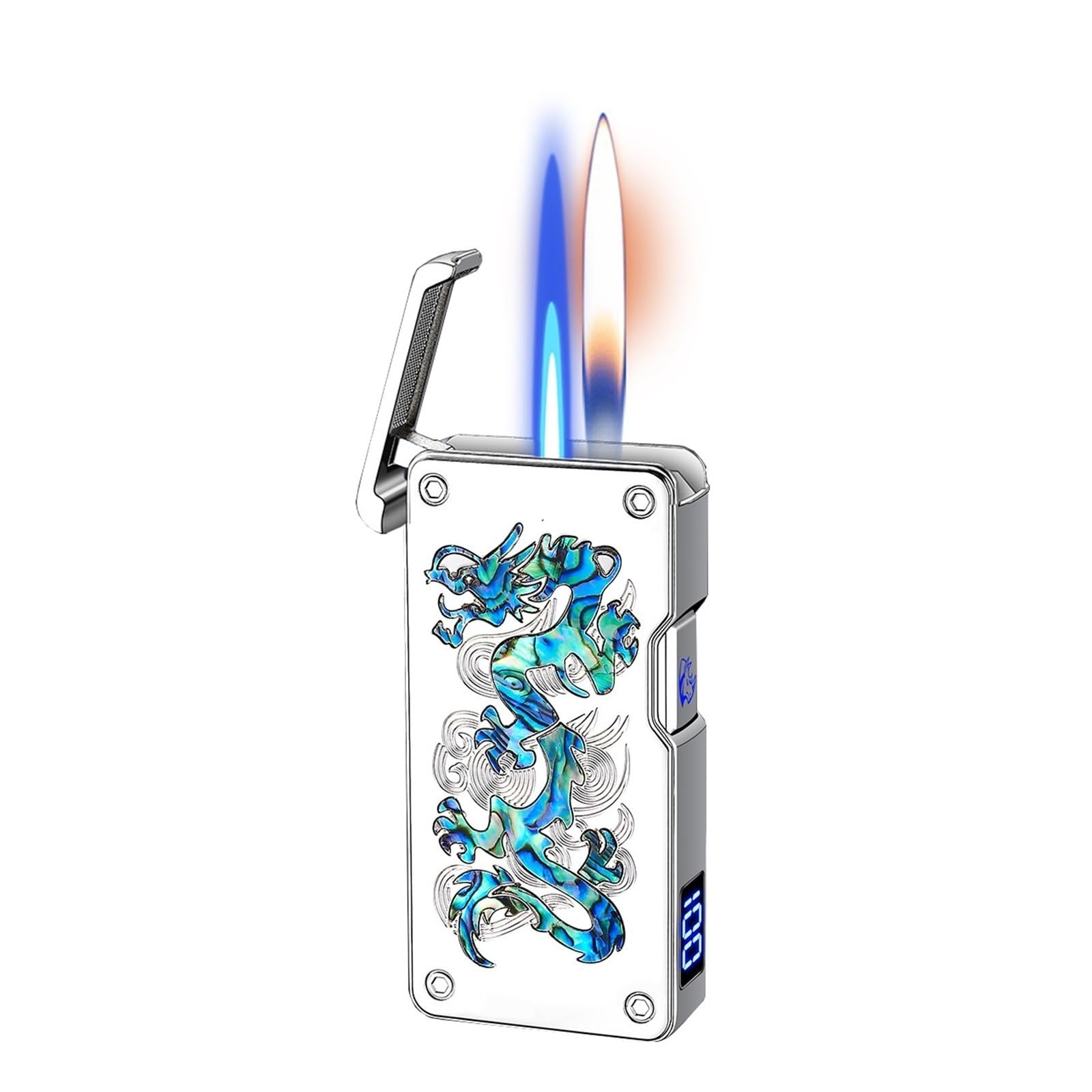 Encendedor de metal activado por voz eléctrico recargable para hombre