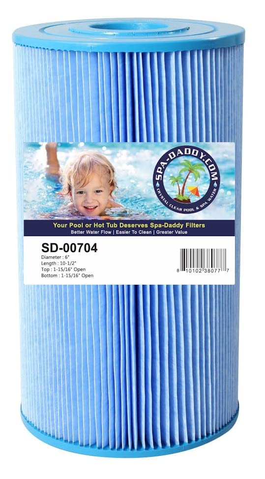 Spa-Daddy SD-00704 Filter - Replacement for Watkins Hot Spring Spas | Blue Material Blue Material Replaces Pleatco PWK30-M | Filbur FC-3915M | Unicel C-6330AM