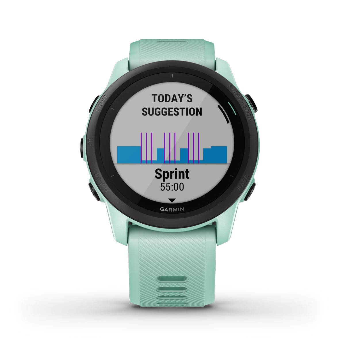 Garmin Forerunner 745, GPS per la corsa, Display MIP da 1,2", Distanza, Passo, Cardio, HRV, VO2max, Piani gratuiti per 5K, 10K e mezza, Musica, GarminPay, Notifiche (Neo Tropic)