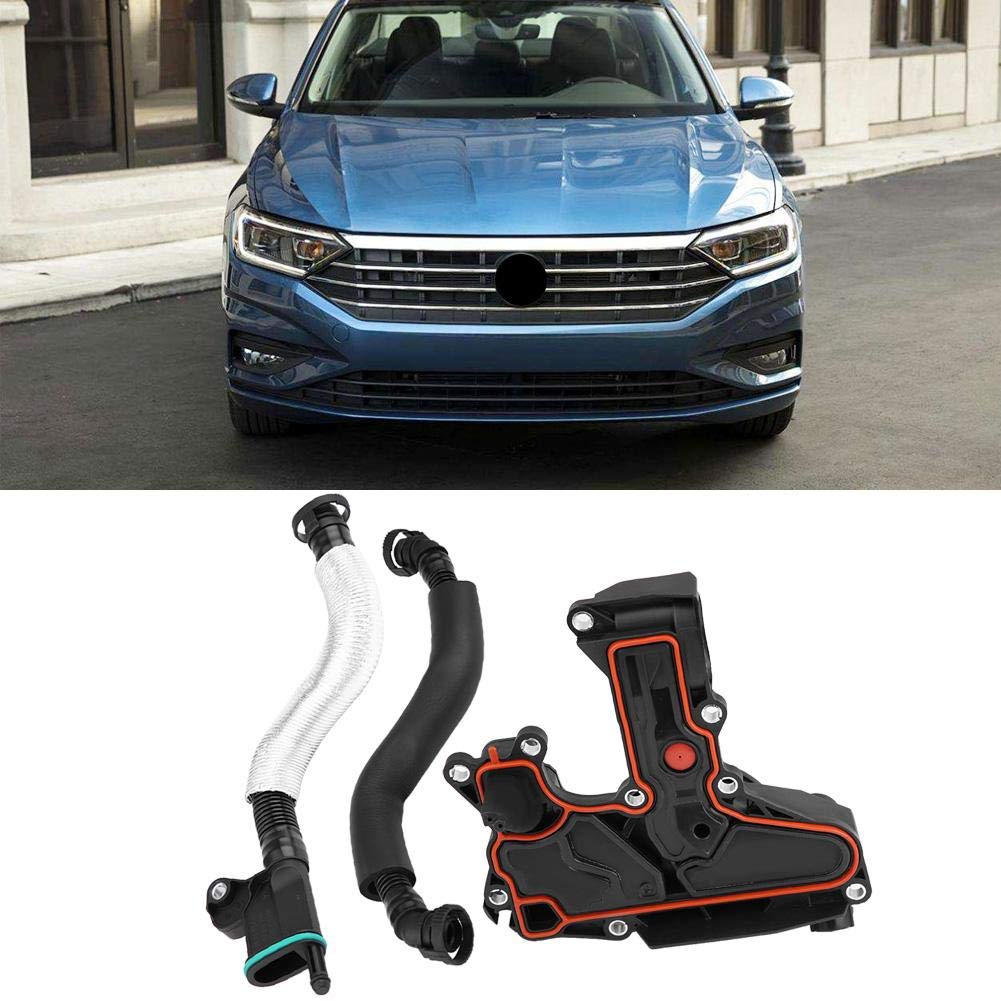 Qiilu Separatore olio motore, separatore olio valvola PCV auto per Jetta Golf Gti Passat A3 A4 TT 06H103495