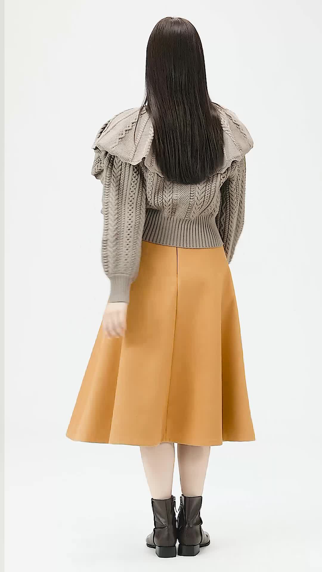 Amazon | [スナイデル] ケーブルデザインニットトップス