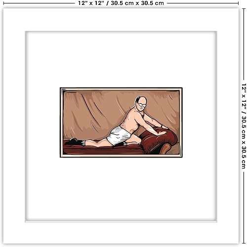 Miniatura 6 de Trends International Gallery Pops Seinfeld - Póster ilustrado de pared de George Costanza The Art of Seduction, 12 x 12 pulgadas, versión de marco