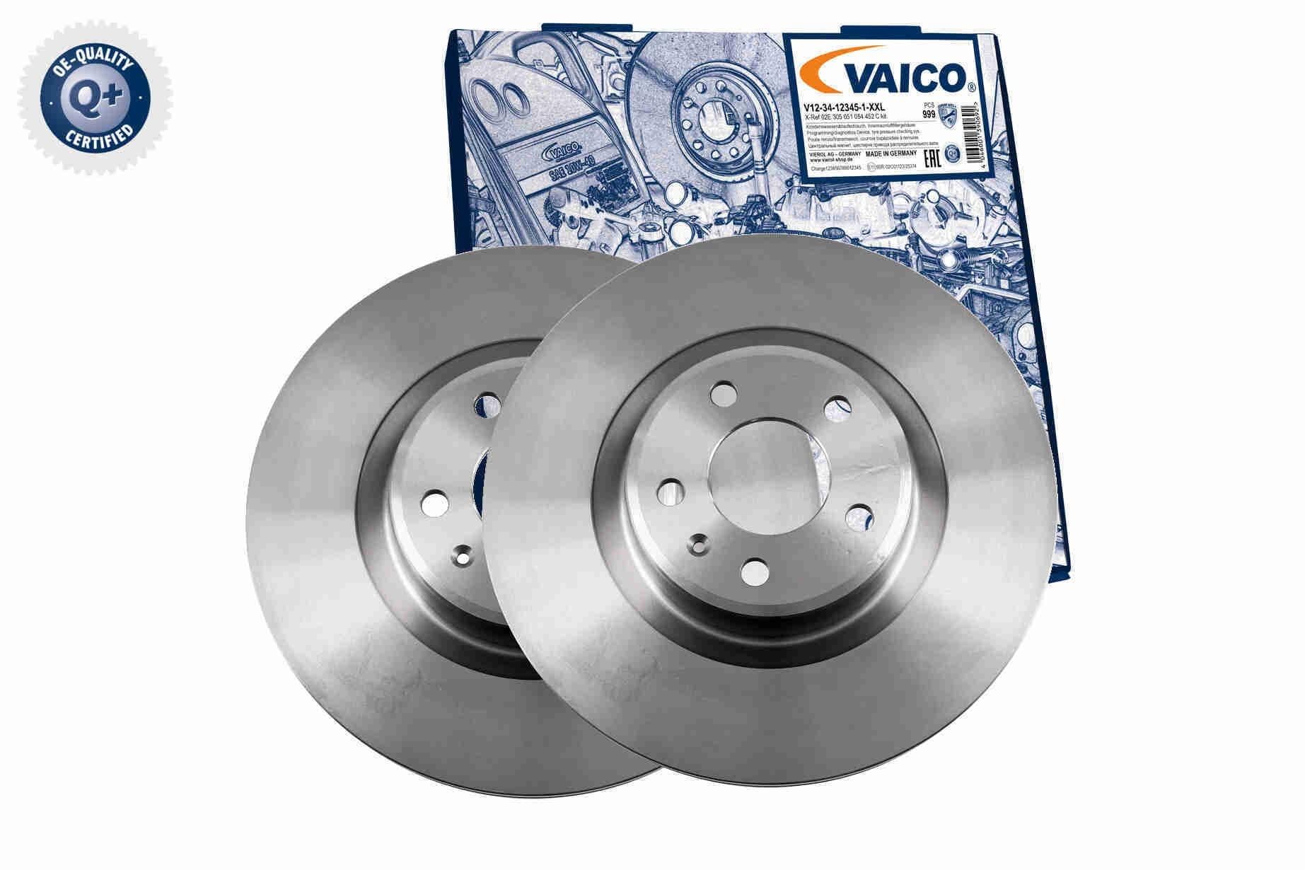 2x VAICO Disco de freno Delantero Ø338mm Espesor: 30mm Corona de Agujeros - Ø: 112mm ventilado V10-40094 Compatible con AUDI A4 B9 Avant 8W5, 8WD A4 B9 Sedán 8W2, 8WC Q5 FYB, FYG A5 Sportback F5A, F5F