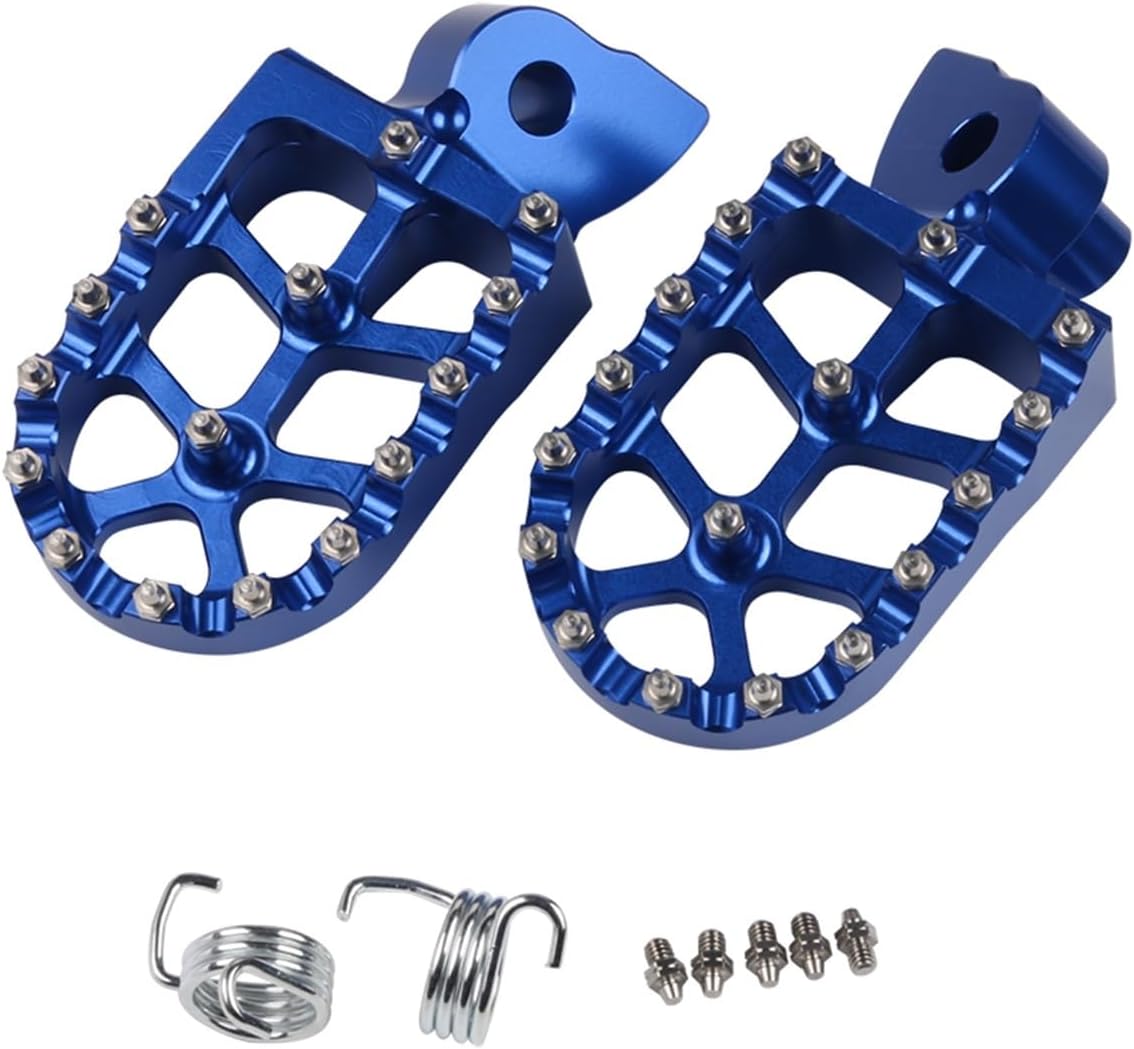 Motorcycle pedal Motorcycle Floor Boards Footpeg Pedals FootRest YZ 65 85 125 250 125X 250X 250FX 450FX WR 250F 450F YZF WRF 250 450(Black)