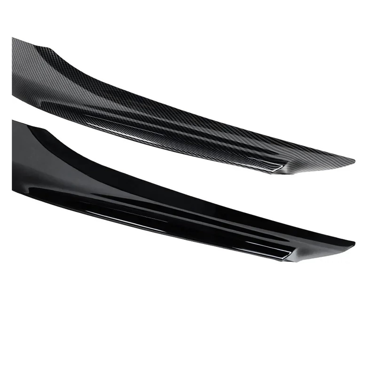 Przedni zderzak samochodowy Spoiler Splitter Canard Lip Dyfuzor Kompatybilny z BMW Seria 3 325i 330i 2007-2012 Body Kit E90 E91 LCI Facelift(Carbon Look)