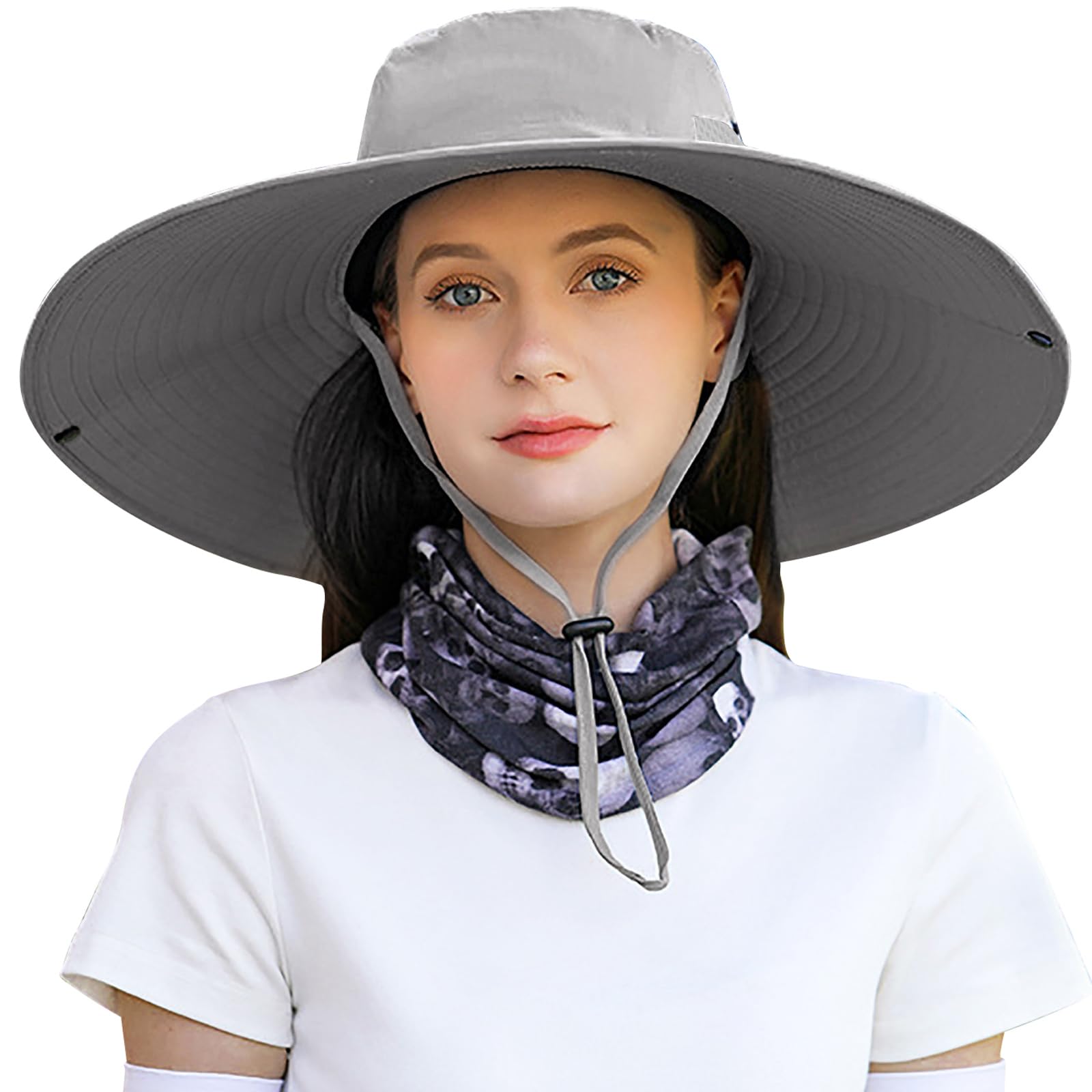 Peicees Women Wide Brim Sun Hat UPF50+ Waterproof Sun Hats for Fishing Hiking Camping Gardening
