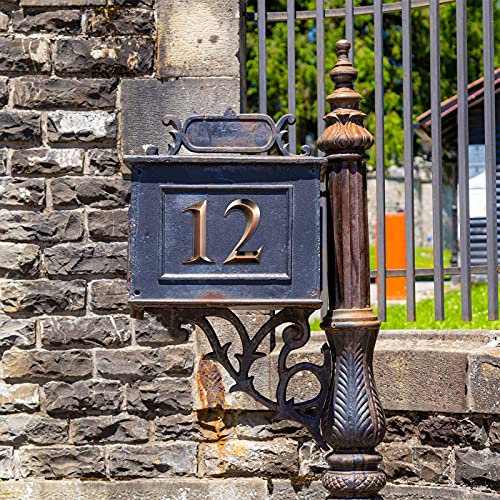 House Numbers 3D Door Mailbox Numbers 0-9 Self Adhesive House Door Numbers House Street Address Numbers Stickers For House, Apartment, Office, Hotel Room, Mailbox Signs (Bronze, 4 X 2.5 Inches) #TOP3