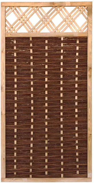 Weidenwand Mia 180x90cm - Premium Sichtschutzelement aus Weide