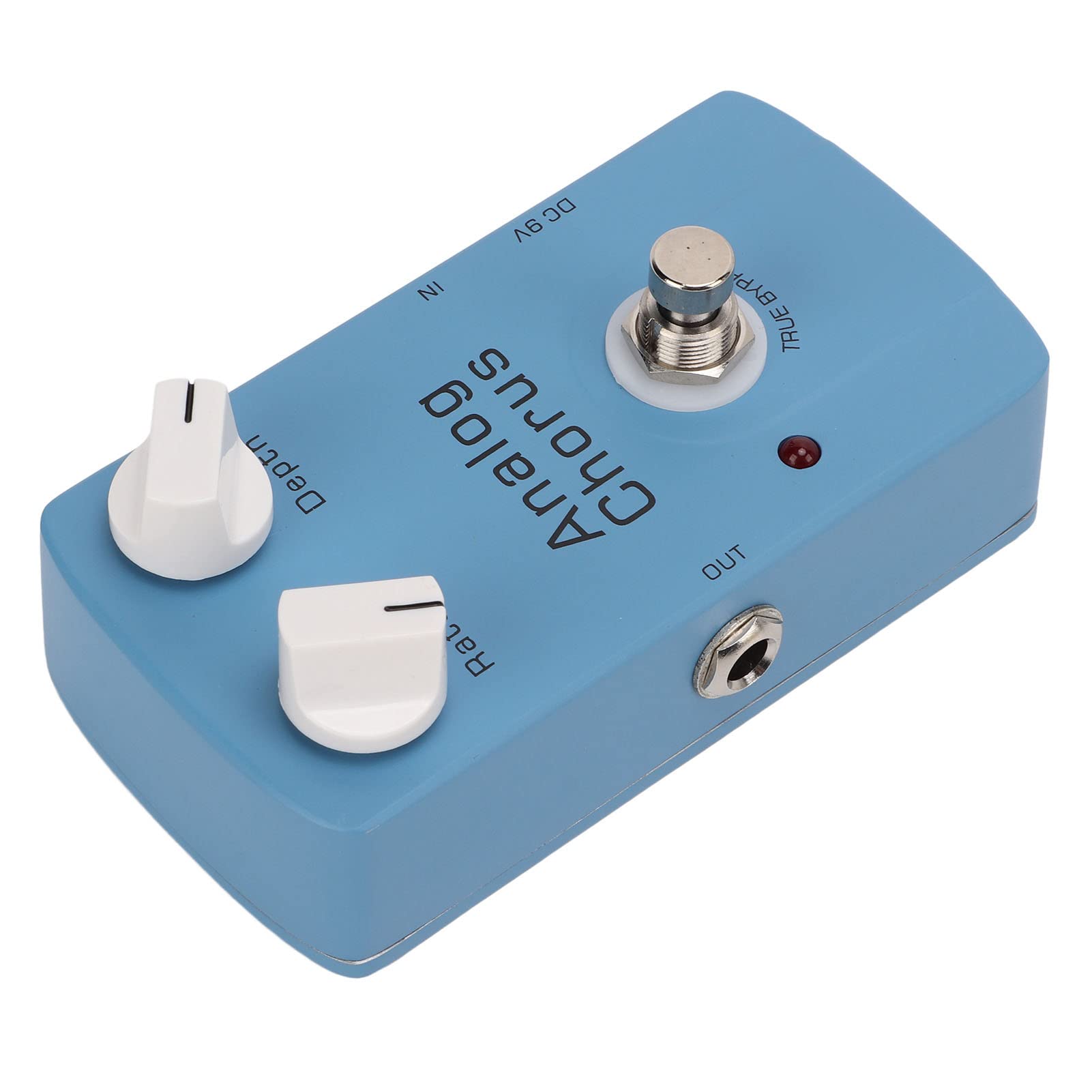 POENVFPO Analogowy pedał Efektów Gitarowych Chorus z True Bypass, metalową konstrukcją, regulacją Prędkości i Głębokości dla Gitary Elektrycznej, technologią BBD