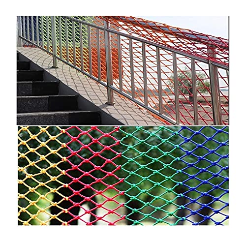 HAPPLiGNLY Balcony Cargo Net Stair Anti-Falling Net, Playground Rope Netting, Railing Swing Nylon Net, Outdoor Stair Sun Protection Rope, Child Safety Net Garden Fence Decoration Net Rope net