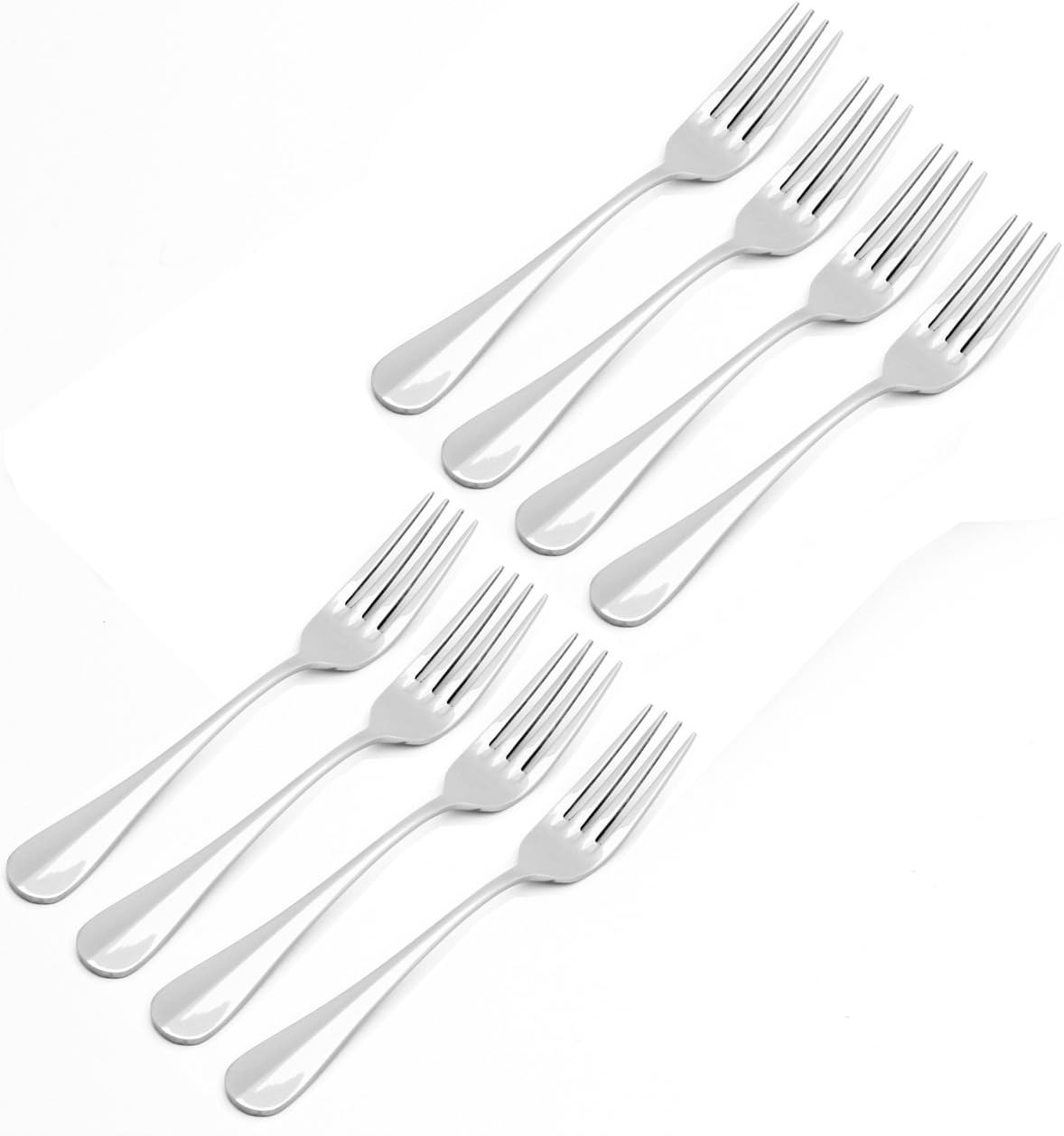 Taiwon Metal & Kitchenware 18/10 stainless steel Baguette pattern Salad Fork set of 8