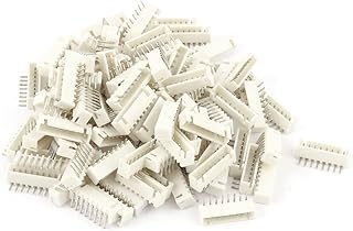 Aexit 2.54mm Pitch Terminals Right Angle 8 Pins Header Male Wire Terminals Connector 100pcs