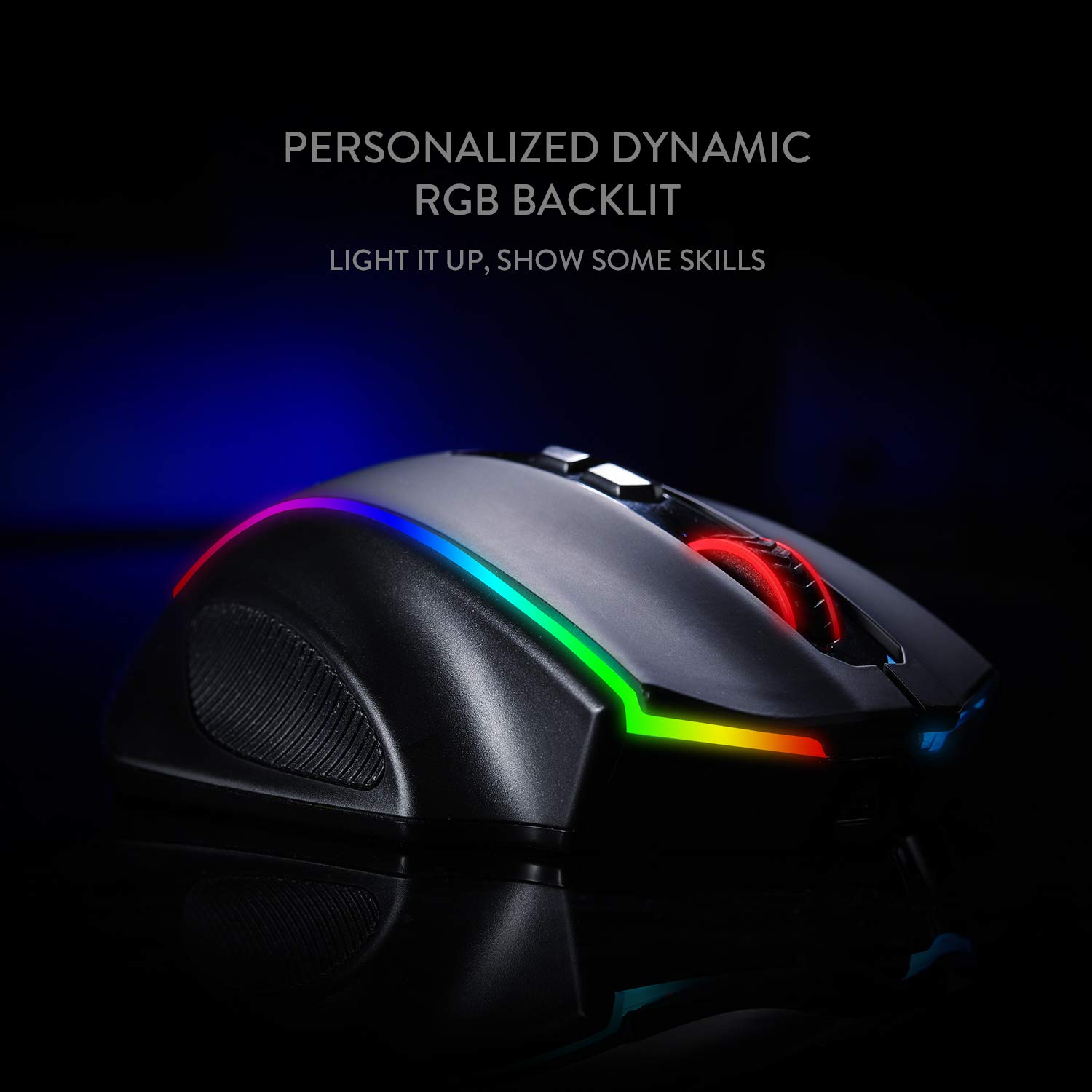 Redragon M686 Mouse Gioco Wireless 16000 DPI Sensore 45 Ore RGB | mouse gioco wireless cablato 16000 DPI sensore professionale autonomia 45 ore macro personalizzabile retroilluminazione RGB