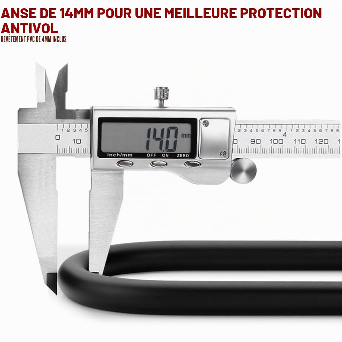 Antivol En U Robuste, Cadenas à Combinaison De 4 Chiffres Avec Mot De Passe Pour Vélo, Cadenas En U à Combinaison De Vélo, Cadenas En U Pour Vélo Pour La Maison, L'école, Les Voyages (227 * 112 MM)