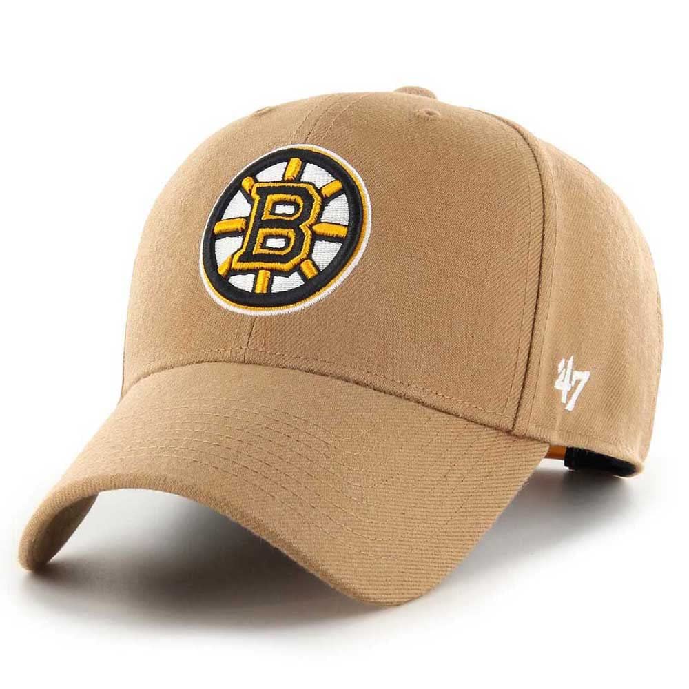 Men's Camel 47 Brand Snapback Cap - Mvp Boston Bruins Beige