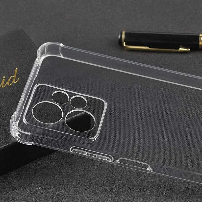 Image of BOXXO Flexible Back Cover for Mi Redmi Note 12 4G | Back Cover Transparent Clear Shockproof Case Four Corner Protection | Slim Protective Mobile Phone Cover for Mi Redmi Note 12 4G