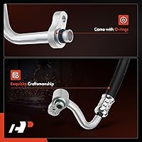 Vista 4 de A-Premium Conjunto de manguera de línea de descarga de A/C compatible con Kia Forte, Forte Koup, 2010 2011 2012 2013, 2.0L 2.4L, compresor a