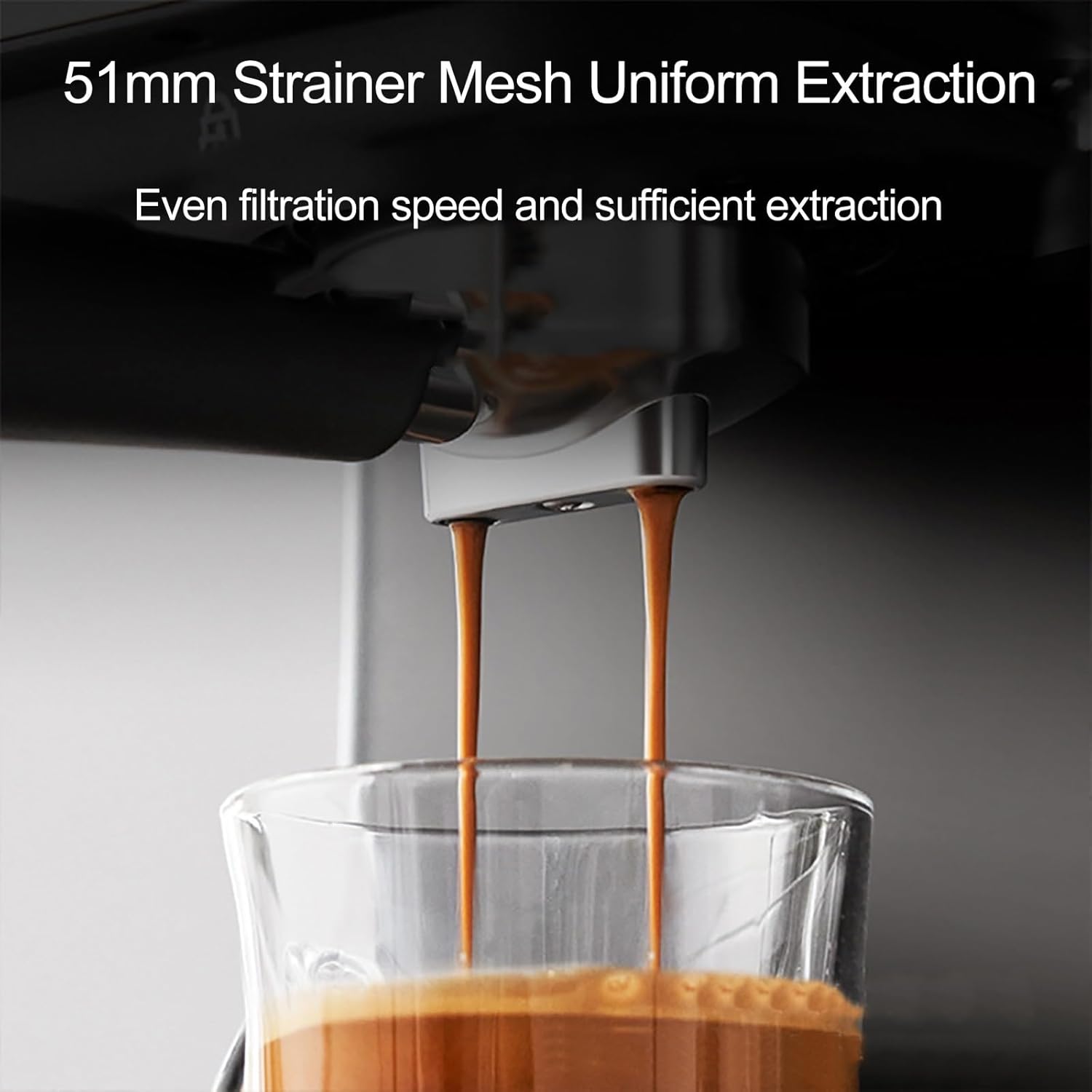 LISHAOHU Cappuccino Machines For Home, Espresso Semi-automatic Coffee Maker, Coffee Maker Espresso Machine With 20 Bar High Strength Pressure And Milk Froth Steam Wand, Top Can Warm Cups 7 61nPug7