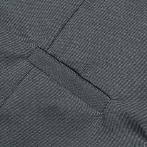 YOUTHUP Homme Gilet Costume Formel Gilets Sans Manche Vest Pour Business d'Affaire Mariage Slim Fit, V-Gris Foncé, XS - Image 6