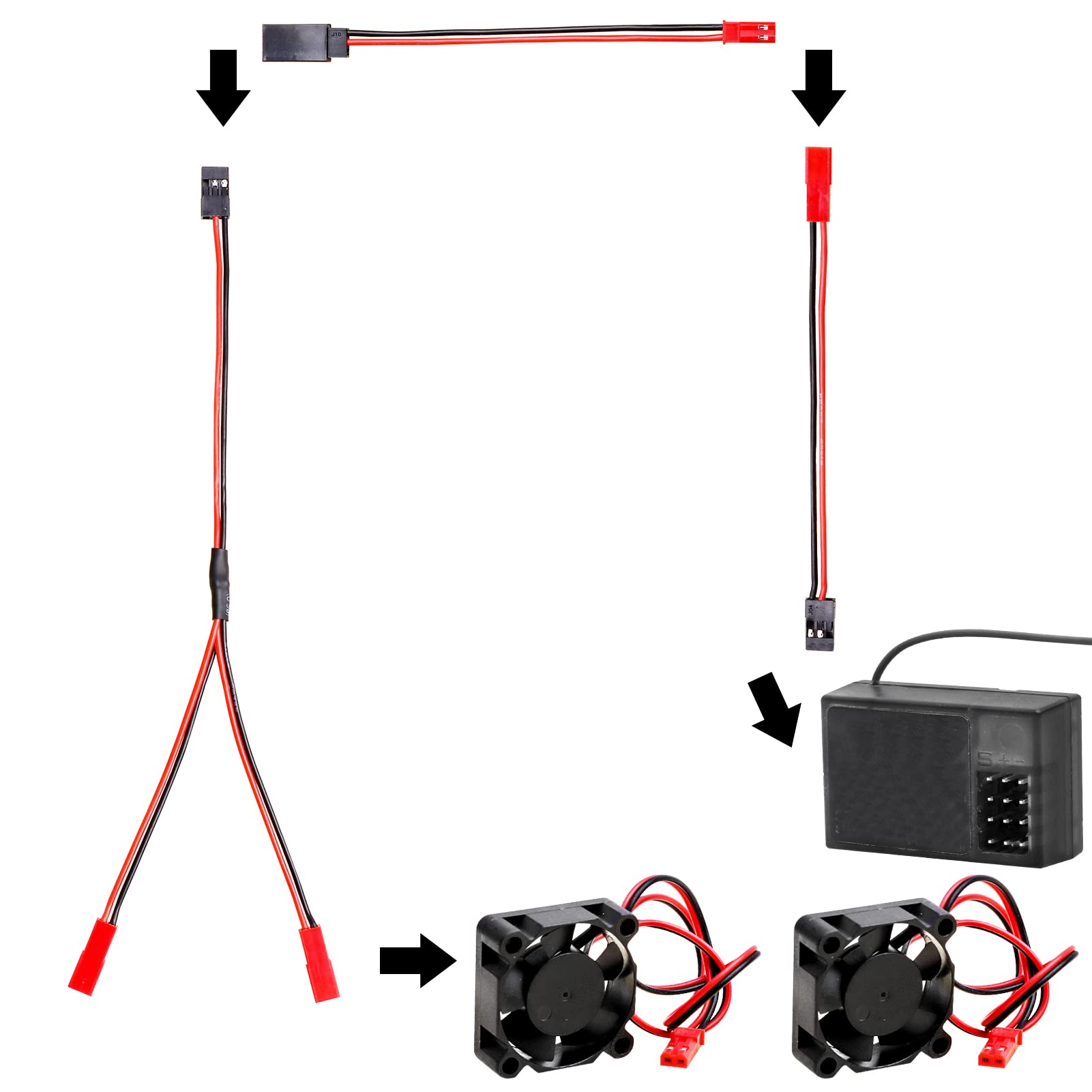 YIXISI Lot De 10 Câbles Adaptateurs JST Vers JR – Mâle/femelle, 22 AWG, 10 Cm, Fil Silicone, Pour Servos RC, Avions, Hélicoptères, Voitures YIXISI Lot De 10 Câbles Adaptateurs JST Vers JR – Mâle/femelle, 22 AWG, 10 Cm, Fil Silicone, Pour Servos RC, Avions, Hélicoptères, Voitures