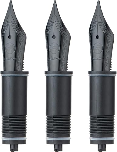 Miniatura 8 de Asvine 3 puntas reemplazadas para pluma estilográfica, color plateado #6 punta mediana V169, P20, P30 y V126