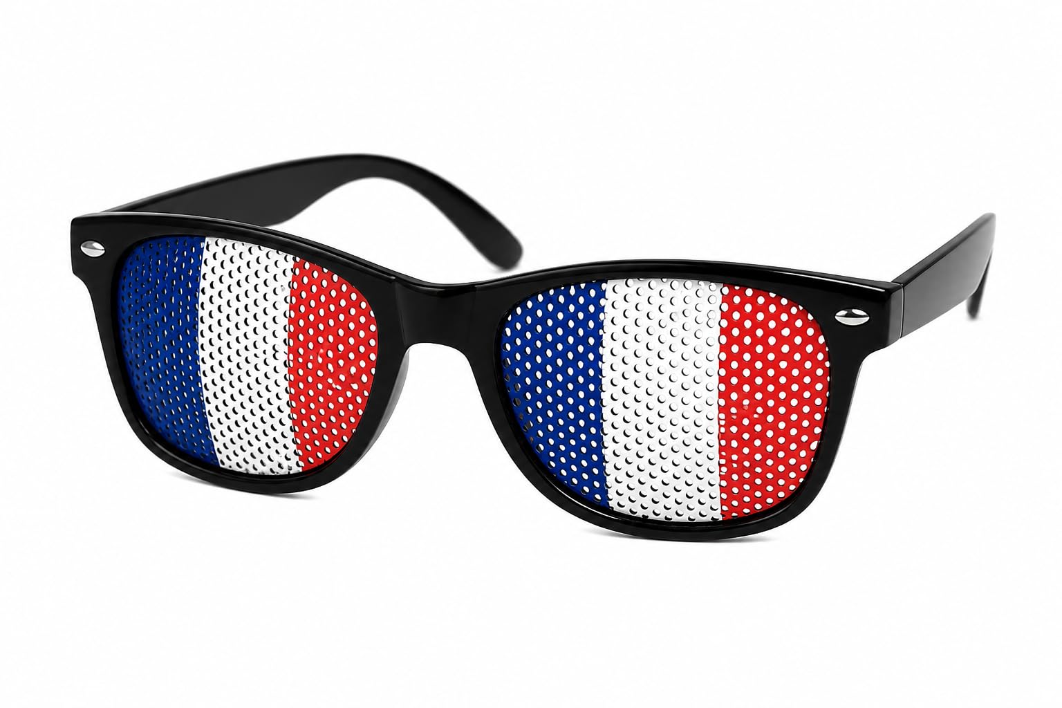 Lunettes de supporter France bleu-blanc-rouge