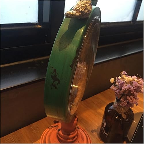 Miniatura 4 de Reloj de manto para sala de estar, reloj de escritorio retro para el hogar, dormitorio, silencioso, de hierro forjado, reloj de escritorio, reloj de