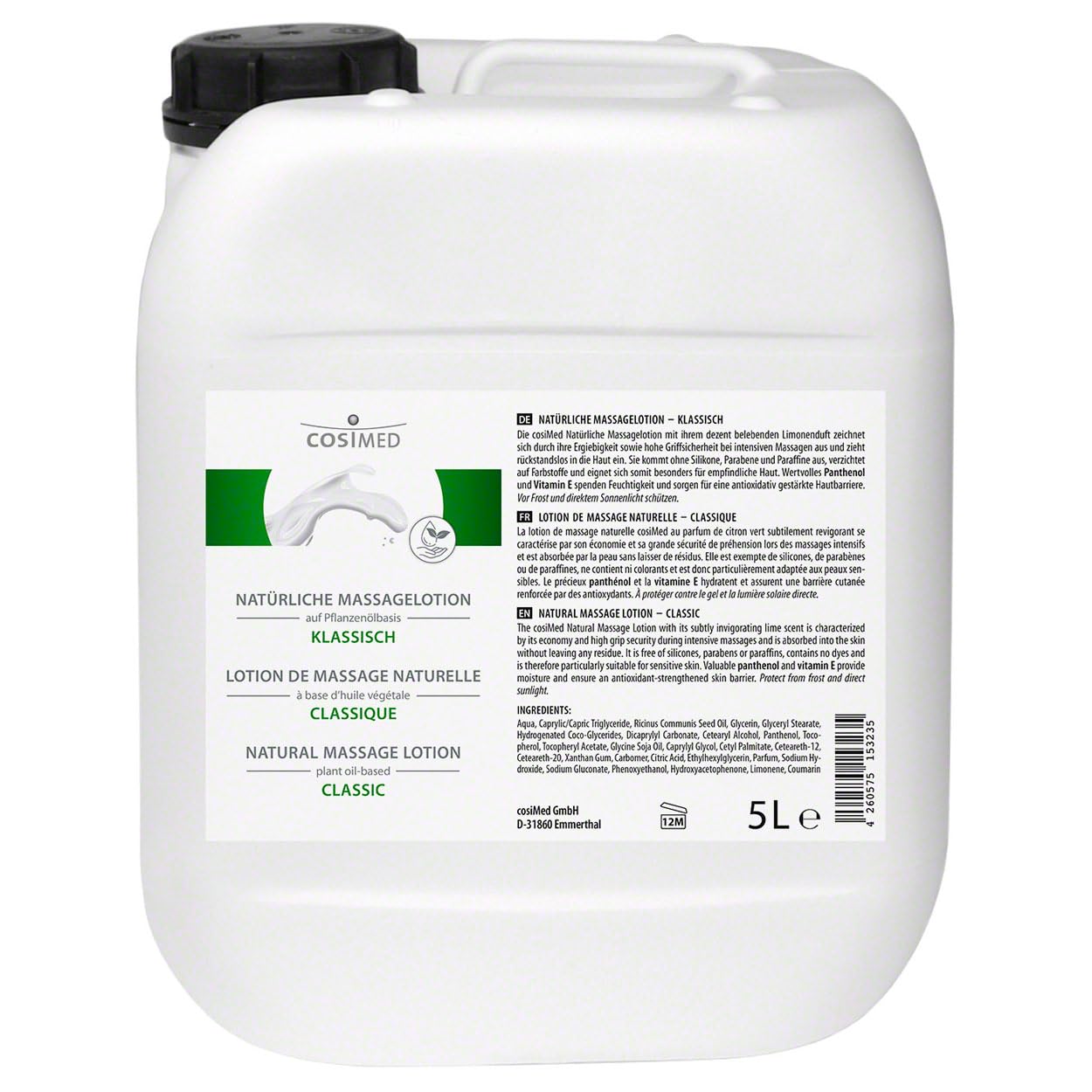 cosiMed Natürliche Massagelotion Limone, 5 l