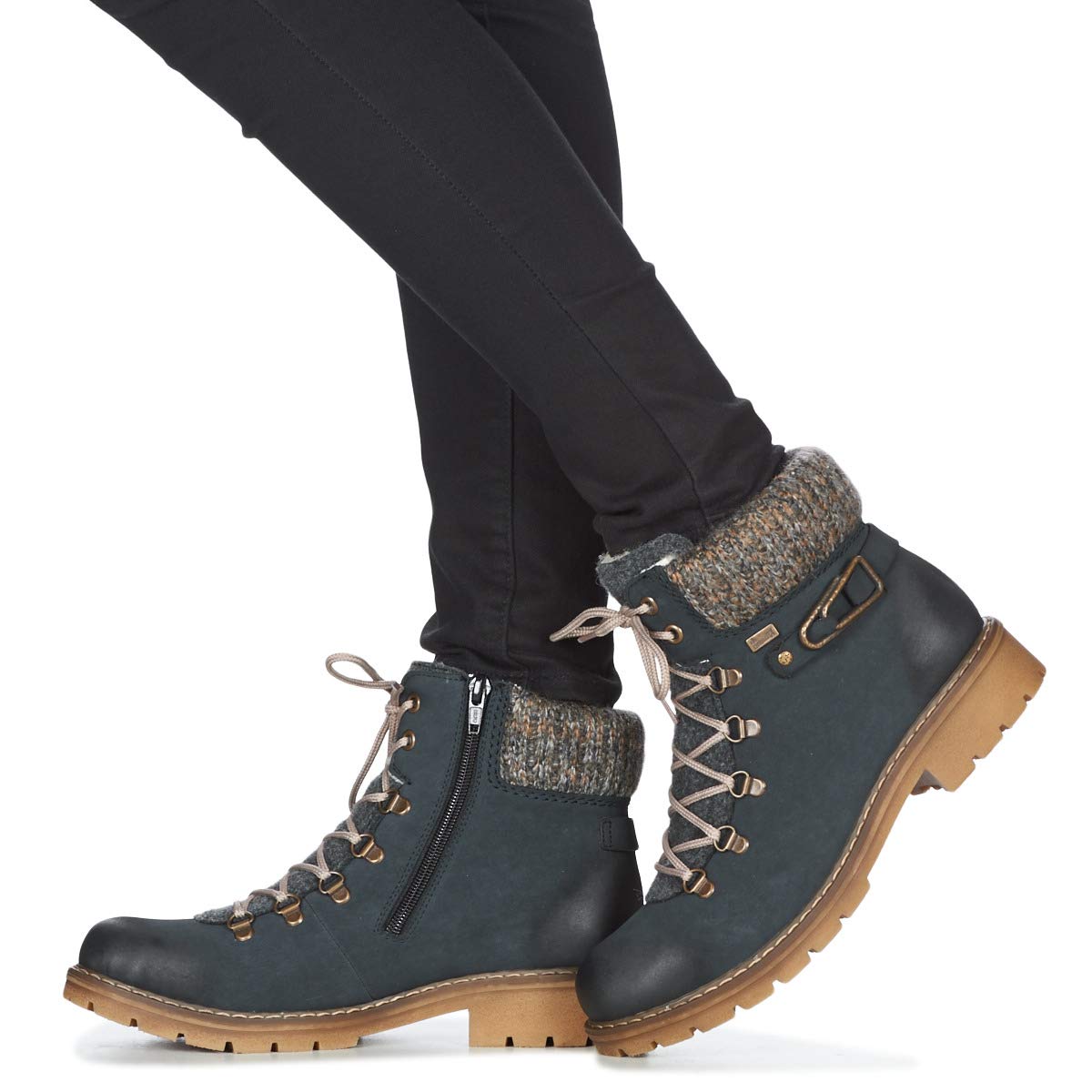 Rieker Women Ankle Boots Y9430, Ladies Lace-up Ankle Boot