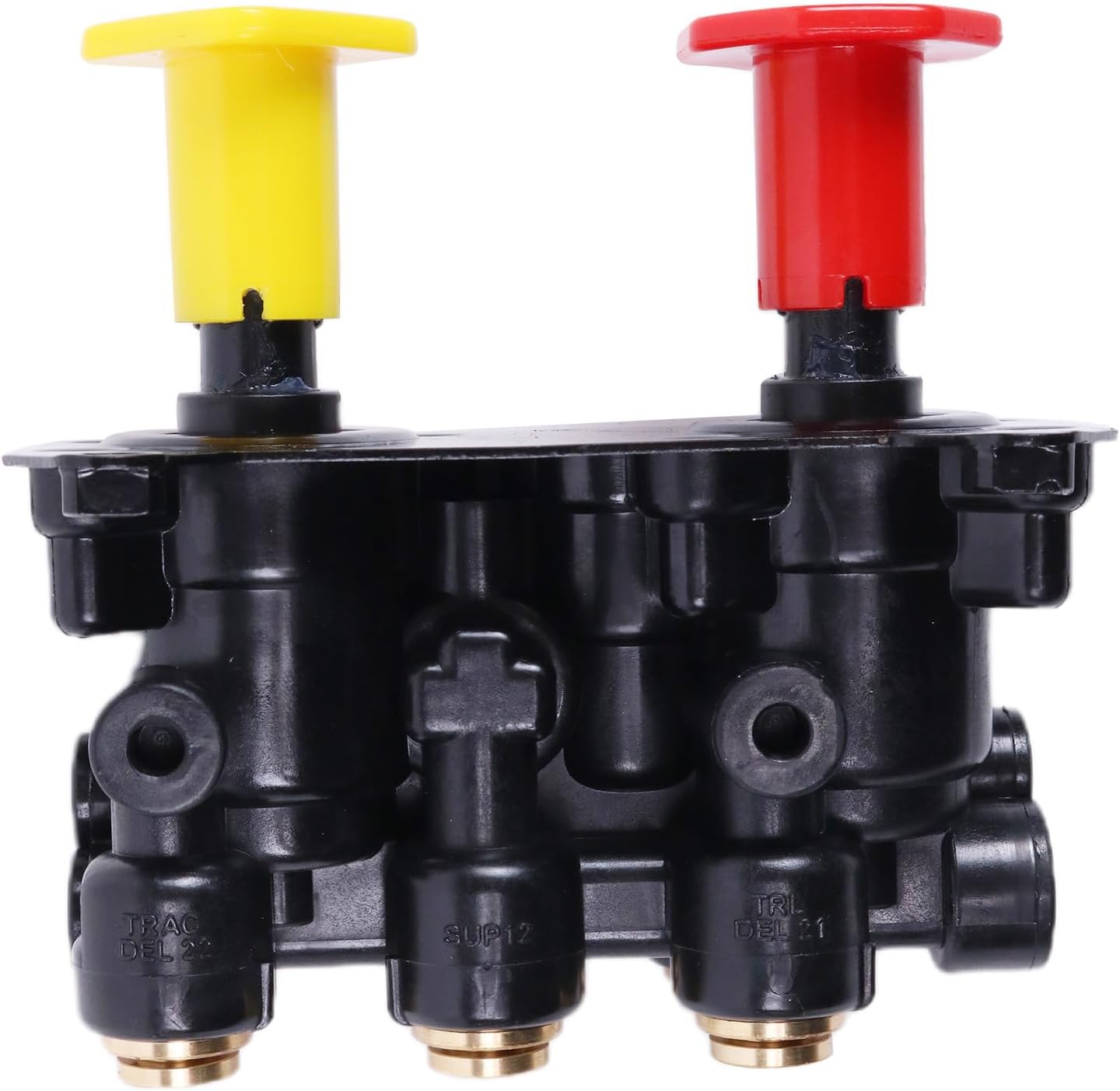 Air Sys Dash Control Valve Parking Brake 800259 RKN20622 Compatible with Bendix 1/4" Threaded Mounting Holes 3/8" PTC Ports BW800259 KN20622 745800259