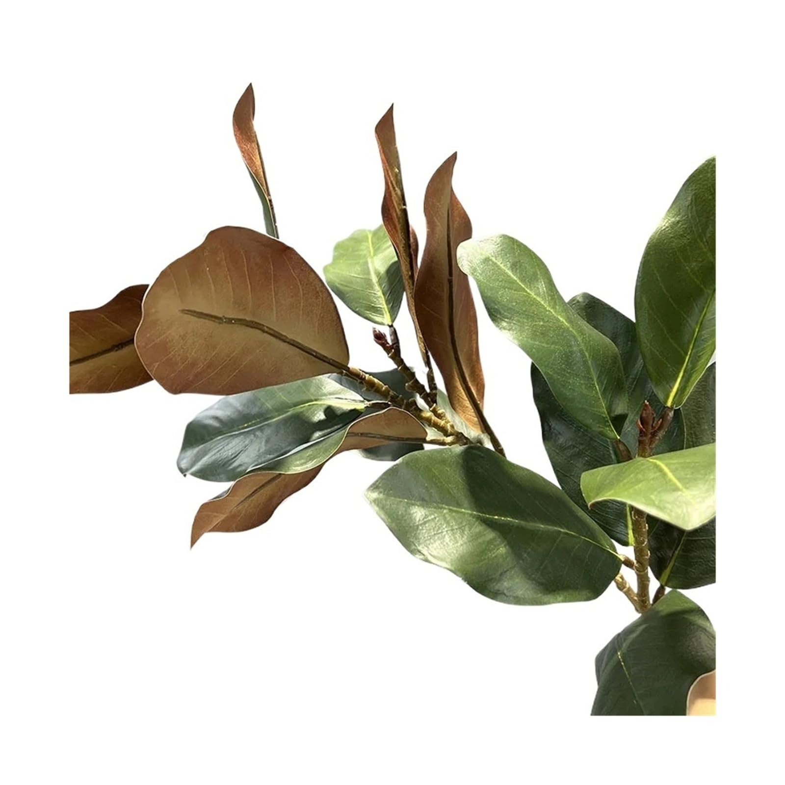 HamPaesk 1PC Simulation Green Plants Branch False Flower Balcony Decor Artificial Leaves Plant Floral Garden Decoration(Green)