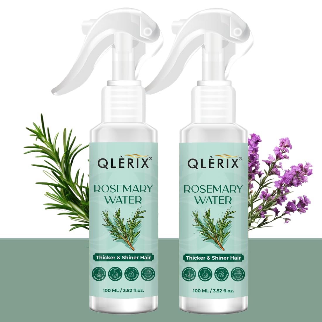 QLERIX Rosemary Water Spray Mist | Hair Growth Expert | Anti Frizz & Hairfall Control for Men & Women (200 ML)