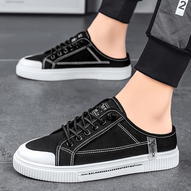 Breathable Men's Flat Canvas Sport Shoes - Comfortable and Lightweight Casual Shoes Suitable for Both Home and Travel, Suitable for Spring/Summer Seasons.3