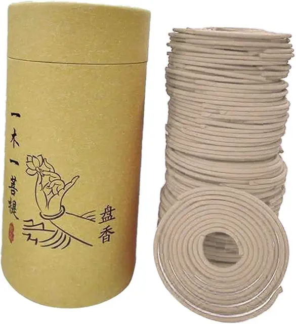 120pcs Spiral Incense Coils - Sandalwood, Jasmine, Lavender, Rose, Eaglewood Aromatherapy