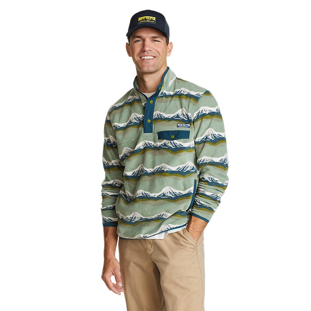 Eddie Bauer Men's Chutes Mock Neck Fleece