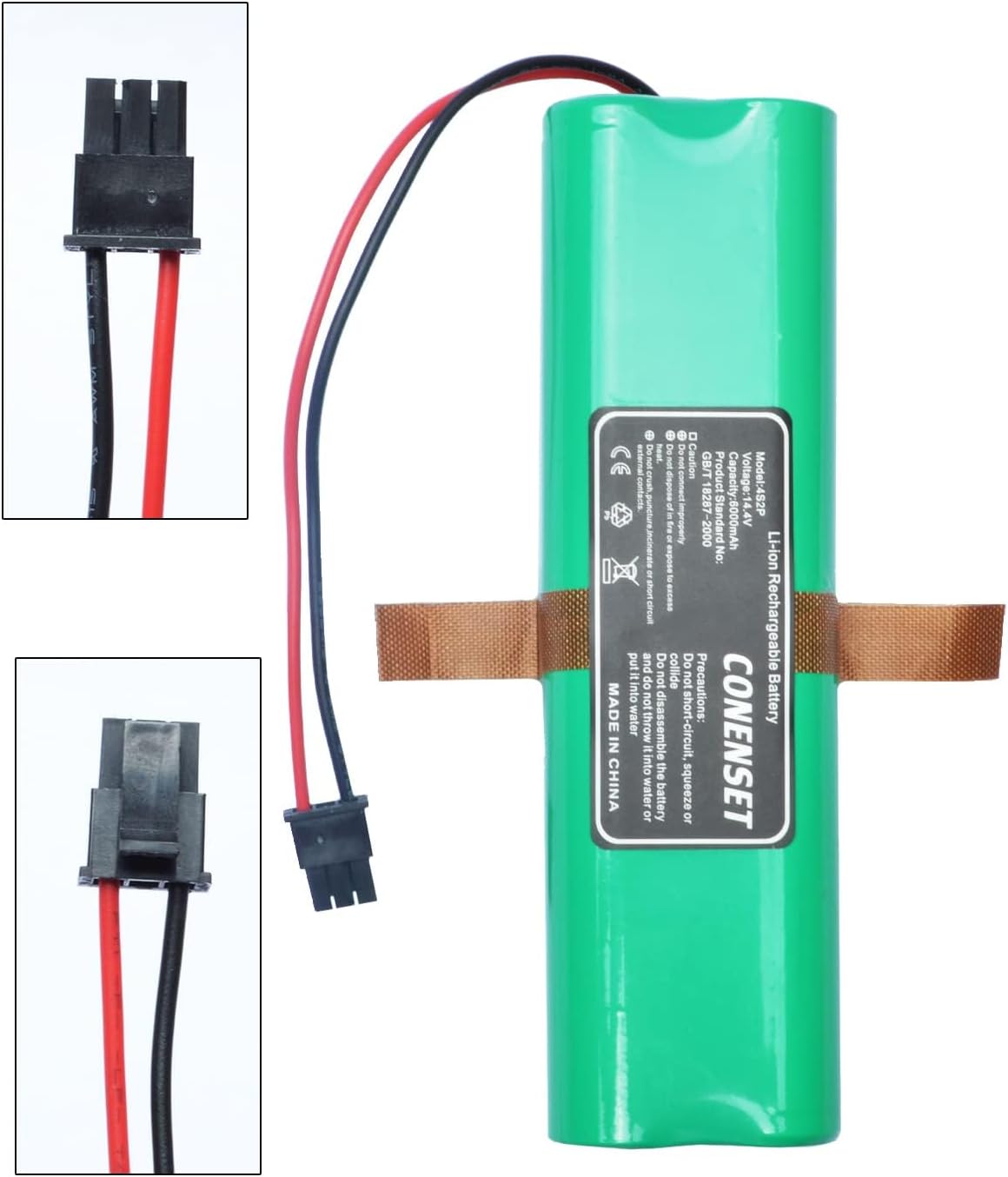 PA61 6000mAh 14.4V Replacement Battery for Eufy RoboVac X8 Series Hybrid White Robot Vacuum Cleaner Accessories Parts