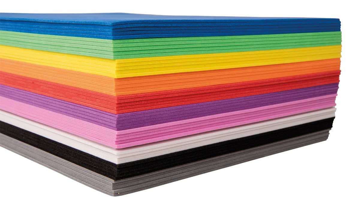 Rayher Gommapiuma Tavoletta Bianca 30x40x0,2 Cm - Foglio Crepla Morbido Per Lavoretti Creativi E Bricolage
